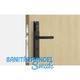 SALTO Langschildbeschlag XS4 One EM752U,PZ88, VK 8 mm,IP55,TS 38-60mm, schwarz