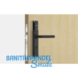 SALTO Langschildbeschlag XS4 One EM752W, PZ88, VK 8 mm,IP53,TS 38-60mm,schwarz