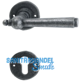 HALC� Dr�ckergarnitur FULP - auf Rosette PZ, TS-50, schwarz passiviert