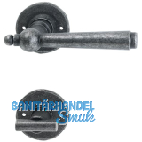 HALC� Dr�ckergarnitur FULP - auf Rosette WC, TS-50, schwarz passiviert