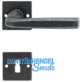 HALC� Dr�ckergarnitur HALL - auf Rosette BB, TS-50, schwarz passiviert