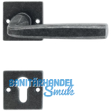 HALC� Dr�ckergarnitur HALL - auf Rosette PZ, TS-50, schwarz passiviert