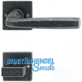 HALC� Dr�ckergarnitur HALL - auf Rosette WC, TS-50, schwarz passiviert