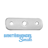 SCH�SSWENDER Handlauftr�ger-Platte 65 x 20 mm, flach, Edelstahl V2A