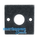 HALC� Rosette HALL & S�LL - WC, 52 x 52 mm, verzinkt schwarz passiviert