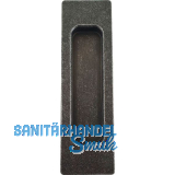 Muschelgriff lang verzinkt schwarz