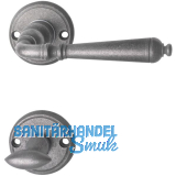 HALC� Dr�ckergarnitur GR�DEN - auf Rosette WC, 38 - 45, thermopatiniert