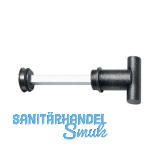 HALC� WC Sperrgarnitur FULP & IMST - mit Not�ffner, schwarz passiviert