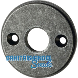 Sicherheits-Dr�ckerrosette rund - innen, verzinkt schwarz passiviert