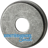Sicherheits-Dr�ckerrosette rund - au�en, verzinkt schwarz passiviert