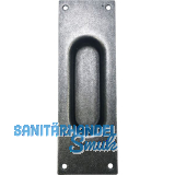 Schiebet�rmuschel 40x120mm gerade, verzinkt schwarz hell passiviert