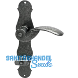 HALC� Dr�ckergarnitur STUBAI - auf Schild WC, schwarz hell passiviert