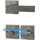 HALC� Dr�ckergarnitur LECH - auf Rosette WC, TS-50, 8/8,5/8, verzinkt schwarz