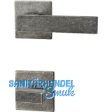 HALC� Dr�ckergarnitur LECH - auf Rosette WC, TS-50, 8 auf 8,5, verzinkt schwarz