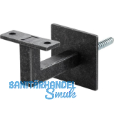 Handlauftr�ger mit Schraubbefestigung,Wandabstand 78 mm,Stahl schwarz passiviert