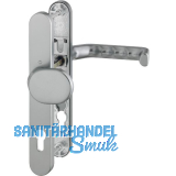 Wechselgarnitur LIVERPOOL - Schmalschild Knop PZ, wahlweise, Edelstahl-Effekt