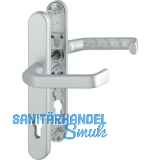 Dr�ckergarnitur LIVERPOOL - Schmalschild PZ, 77-82, Aluminium silber eloxiert