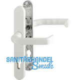 Dr�ckergarnitur LIVERPOOL - Schmalschild PZ, 77-82, Aluminium wei� RAL 9016