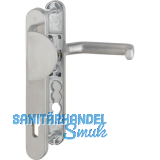 Wechselgarnitur LIVERPOOL - Schmalschild Griffplatte PZ, Edelstahl