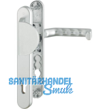 Wechselgarnitur LIVERPOOL - Schmalschild Griffplatte PZ, silber elox