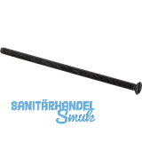 Senkschraube M6 x 140 mm, Eisen verzinkt schwarz passiviert