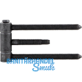 Steckband 3-teilig 18 mm, brandschutztauglich,Stahl verzinkt schwarz passiviert