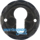 HALC� Zylinderrosette SILL - PZ, � 50 mm, verzinkt schwarz passiviert