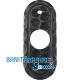 HALC� Dr�ckerrosette SILL oval, 30 x 42 mm, verzinkt schwarz passiviert