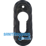 HALC� Zylinderrosette SILL - PZ, oval, 30 x 42 mm, verzinkt schwarz passiviert