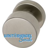 MARCHESI T�rknopf Flachform - auf Rosette �50, fest auf Rosette 50x11, Edelstahl