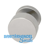 MARCHESI T�rknopf Flachform - auf Rosette �50, fest auf Rosette 50x7, Edelstahl