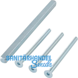 GRUNDMANN SH-Befestigungsset, Dr�ckerstift u. Schrauben,TS 60-64,Stahl verzinkt