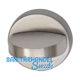 WC - Rosette � 50 mm, m. Anschraubtr�ger"U" u. Drehknopf, Edelstahl matt