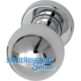 MARCHESI FH T�rknopf Kugelform - auf Rosette, � 50 mm fest, Messing verchromt