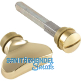 MARCHESI WC Sperrgarnitur, Messing poliert schutzlackiert