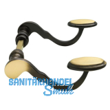 MARCHESI Dr�ckerpaar POSTHORN - Messing patiniert