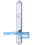 Langschild ALT - WIEN, WC 90, m. Drehknopf, Messing verchromt