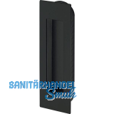 MARCHESI Schiebet�rmuschel eckig, 155 x 45 x 2 mm, Edelstahl schwarz