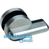 Trennwandverriegelung mit �berwurfriegel, rot gr�n Anzeige, Edelstahl