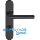 MARCHESI Dr�ckergarnitur GEHRUNG, WC 90 links, Edelstahl schwarz matt