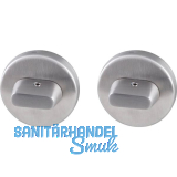 MARCHESI WC-Rosette beiseitig mit Drehknopf, Edelstahl matt