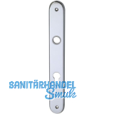 Haust�r - Langschild ELEGANT 22, PZ88, Ansatz 16 mm, Messing verchr