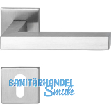 MARCHESI Dr�ckergarnitur SQUARE auf Flachrosette PZ, Edelstahl matt