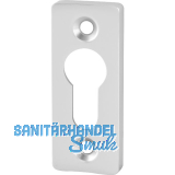 Zylinderrosette PZ eckig 28 x 70 mm, Edelstahl matt