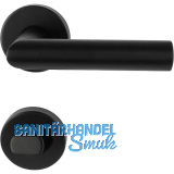 MARCHESI Dr�ckergarnitur GEHRUNG WC, ohne St�tznocken, Edelstahl schwarz matt