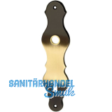 MARCHESI Langschild L�FFELFORM, BB 90, Messing patiniert