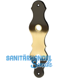 MARCHESI Langschild L�FFELFORM - PZ 88, Messing patiniert