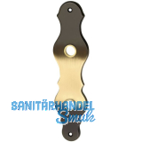 MARCHESI Langschild L�FFELFORM - WC 90, Messing patiniert