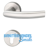 MARCHESI Dr�ckergarnitur RIGA - auf Rosette PZ, 38 - 45, Edelstahl matt