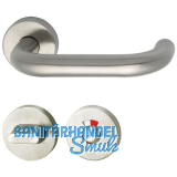 MARCHESI Dr�ckergarnitur HARMONIE - auf Rosette WC, 38 - 45, Edelstahl, rot wei�